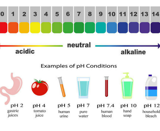 Neutralizes pH 