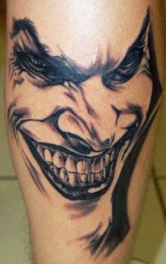 Amazing Happy Face Joker Tattoo