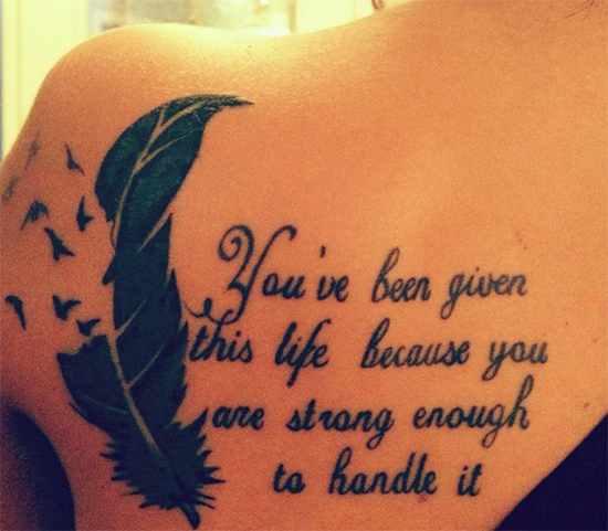 30 Positive Body Quote Tattoos For Everyone - Extremely Inspirational
