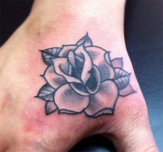 Beautiful Small Rose Tattoo