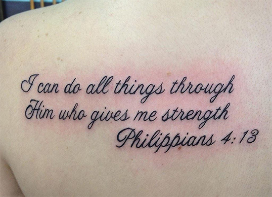 Bible Tattoo Quote