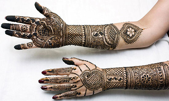 Bridal Mehendi Design For Hands Front And Back