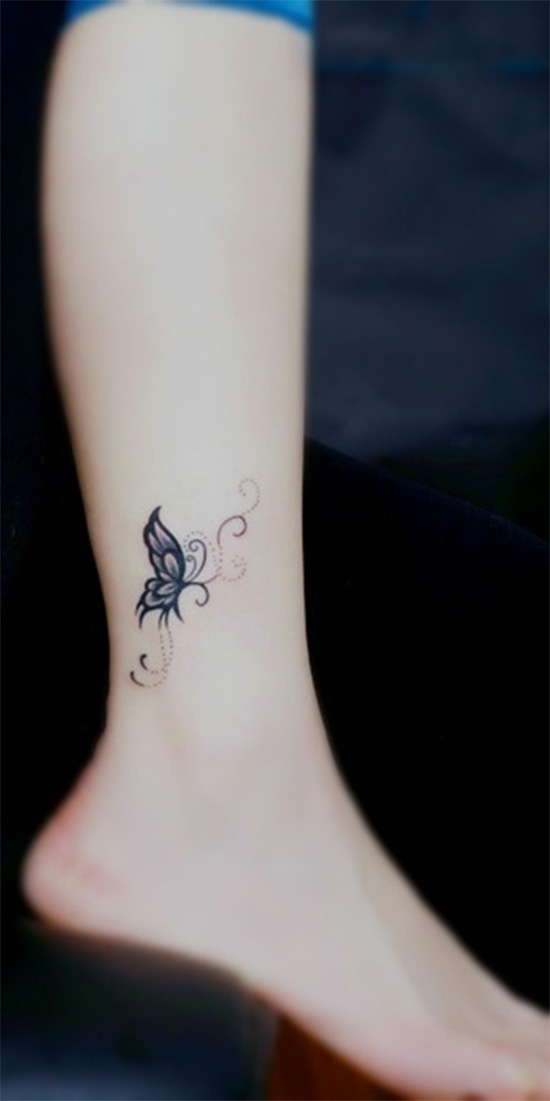 Butterfly Tattoos on Leg