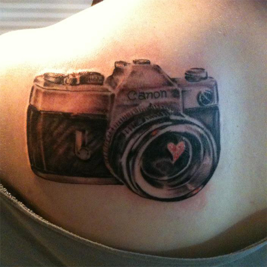Camera Shaded Tattoo