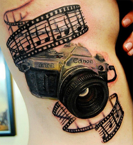 Canon Filmy Camera Tattoo