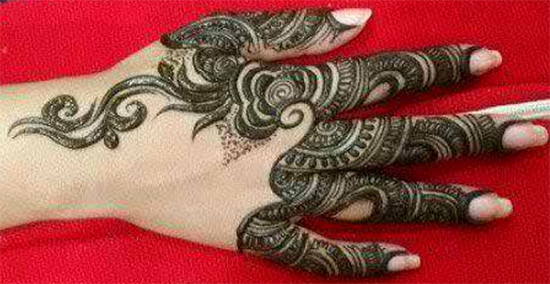 Chand Raat Mehendi Design For Fingers