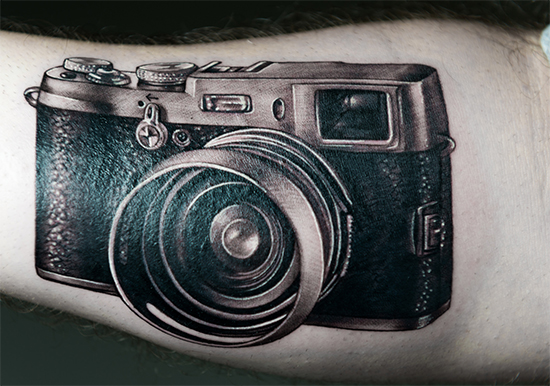Classical Vintage Camera Tattoo