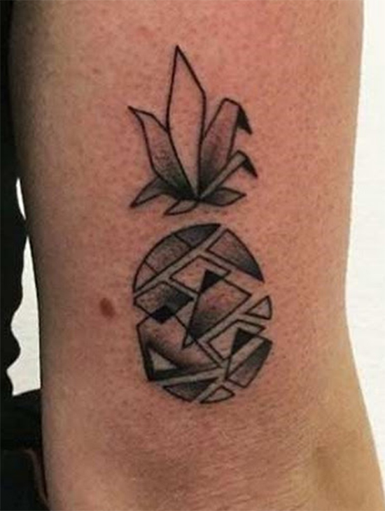 Cool Pineapple Tattoo