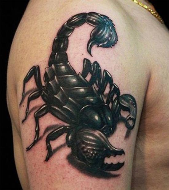 Elegant Scorpion Tattoo