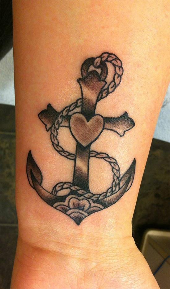 Faith,Loyality,Soul Survivor Cross Tattoo