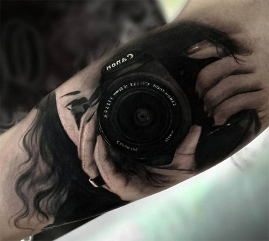 Inspirational Camera Tattoo