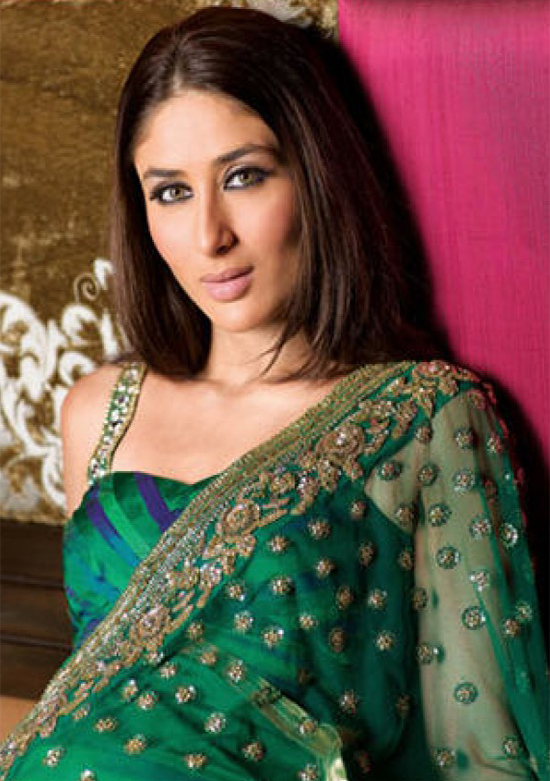 Kareena Kapoor In Green Colour Saree
