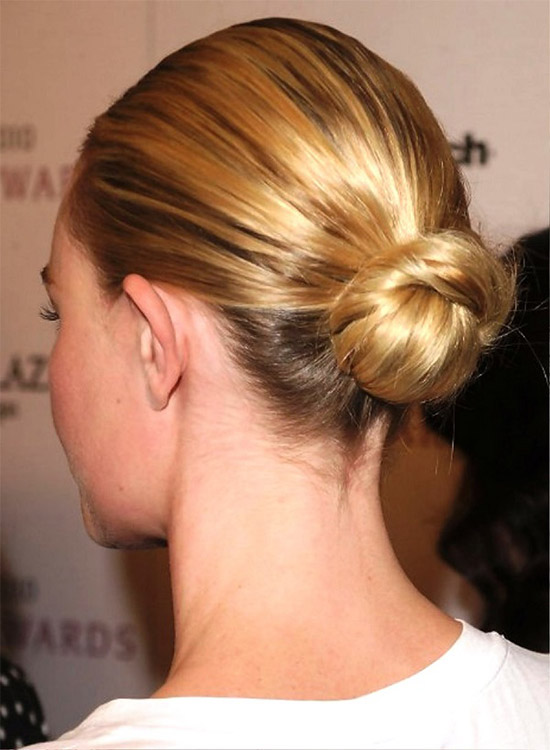 Kate Bosworth Rocks Her Classic Bun Without Bangs