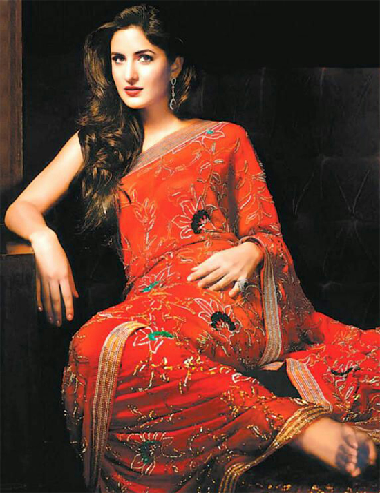 Katrina Kaif In Traditional Saree