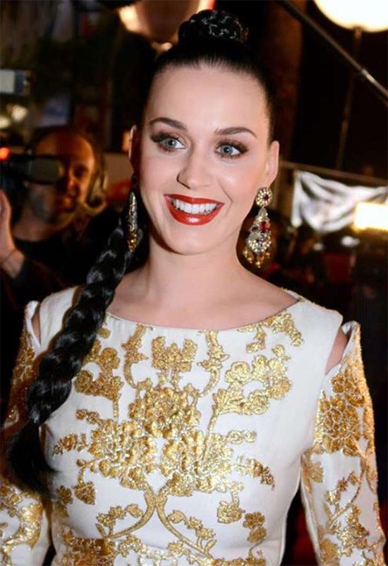 Katy Perry Braided Hairstyle