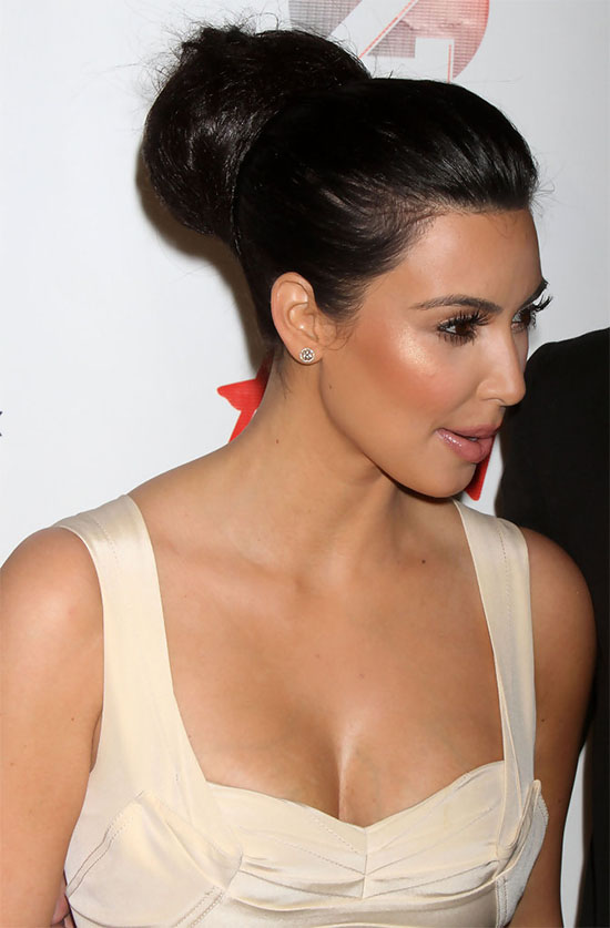 Kim Kardashian Classic Bun Updos