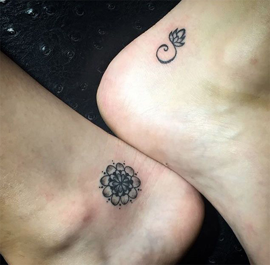 Koi And Lotus Flower Tattoo