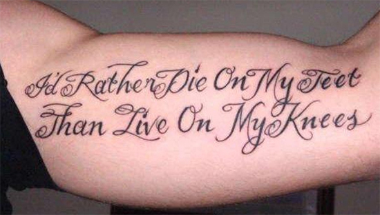 Life Quote survivor tattoo