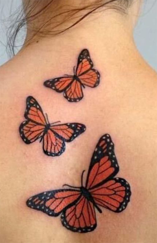 Lower Back Cool And Simple Butterfly
