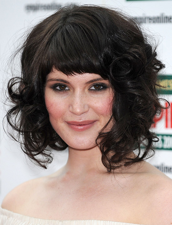25+ Amazing Hairstyles and Haircuts With Bangs For Naturally Curly Hair