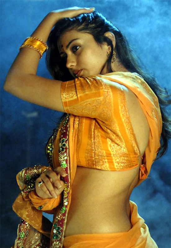 Namitha in Orange Saree