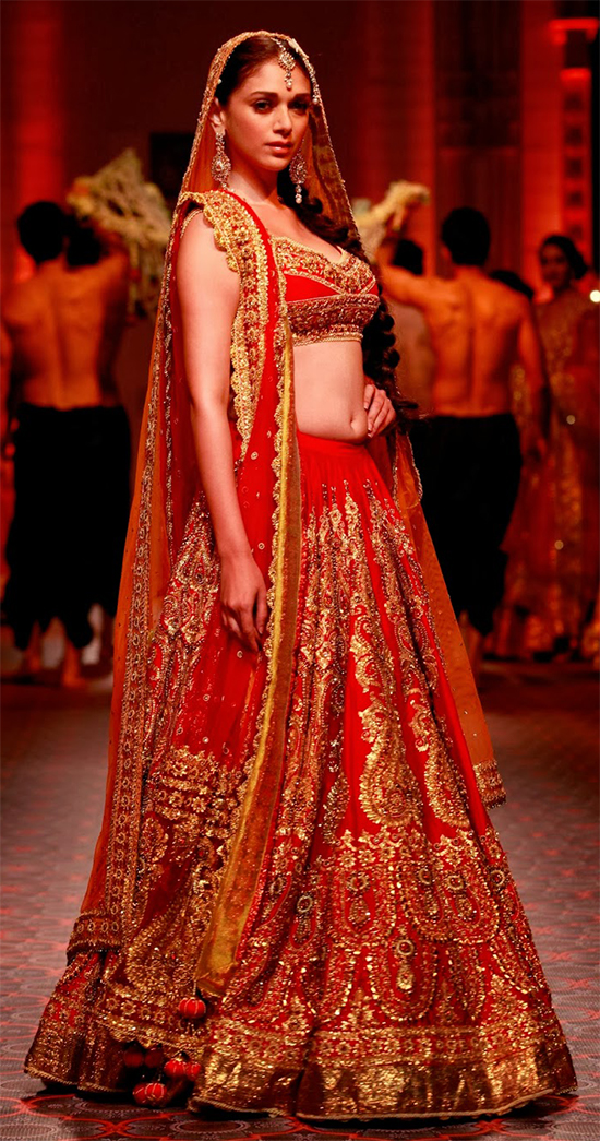 Red Bollywood Style Lehenga Choli