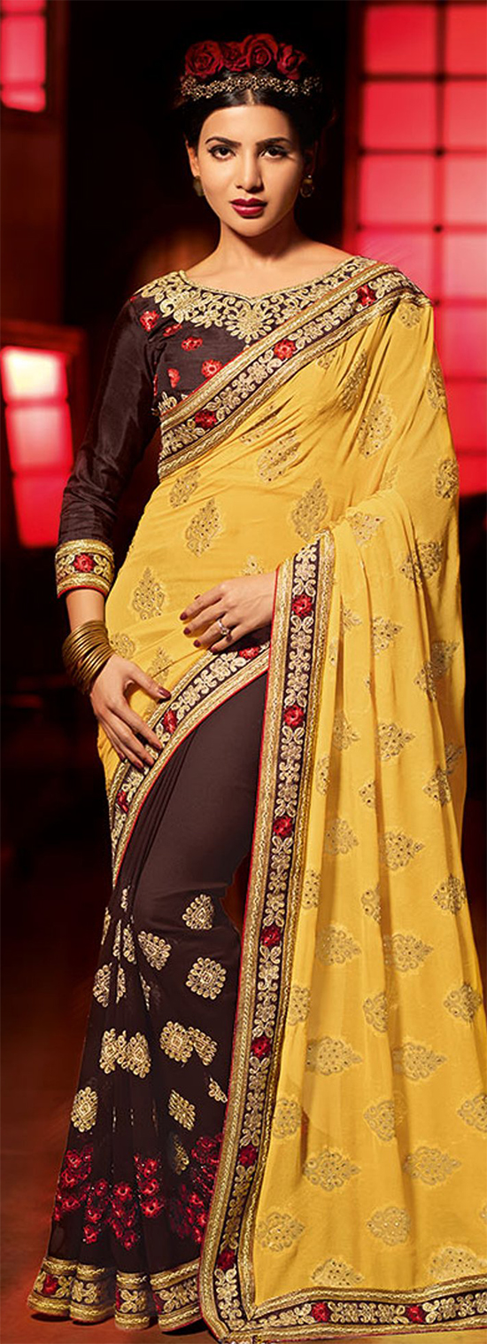 Samantha Looking Gorgeous In Classic Traditional Saree