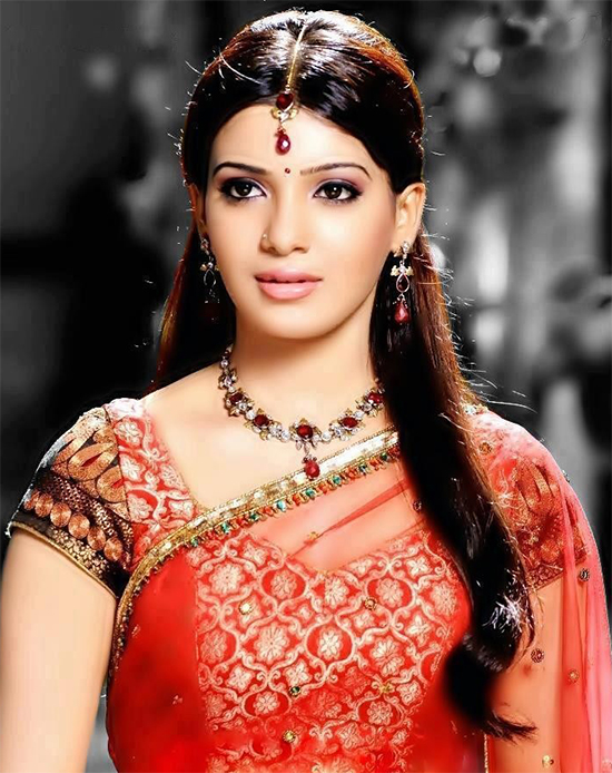Samantha in Beautiful Transparent Half Saree
