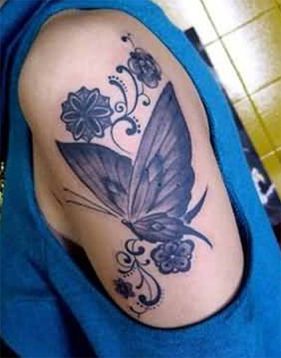 Simple Butterfly And Nice Looking On Arm