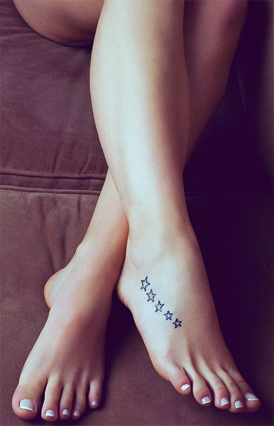 Star Tattoos On Foot