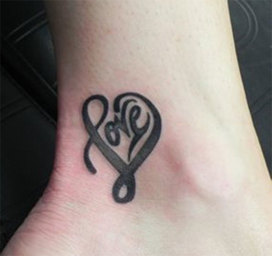 Tiny Love Symbol Tattoo