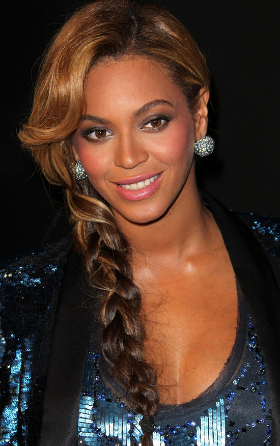 Beyonce Knowles Long Braided Hairstyle