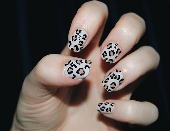 Easy Leopard Print Nails DIY