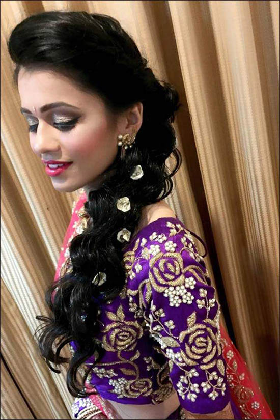 South Indian Bridal Hairstyles For Receptions