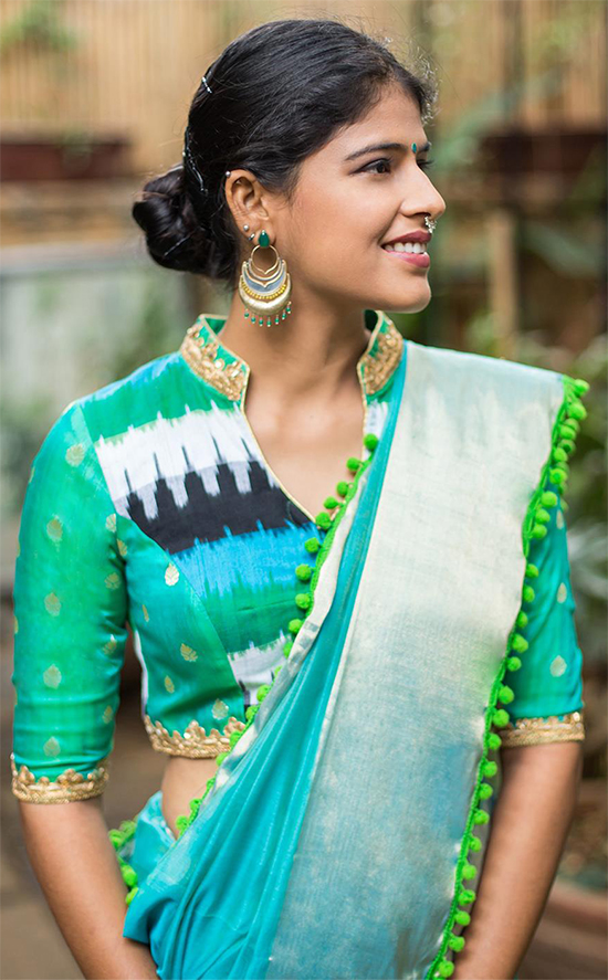 13 Incredible Collar Blouse Designs You Can Wear With Any Saree • Keep ...