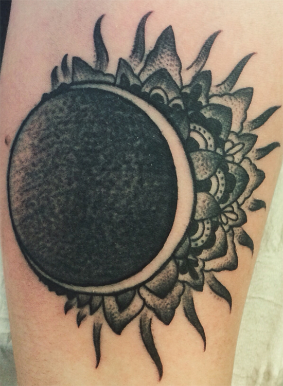 18.Solar Eclipse Tattoo.