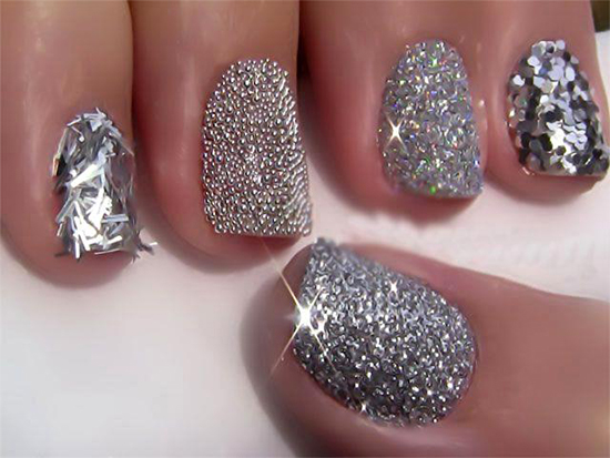 15+ latest and trendy glitter nail arts for trendy girls - simply wow