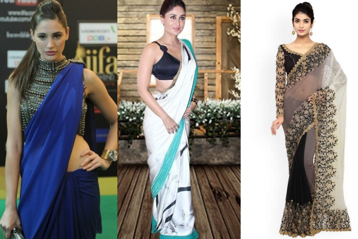 beautiful sarees for farewell party
